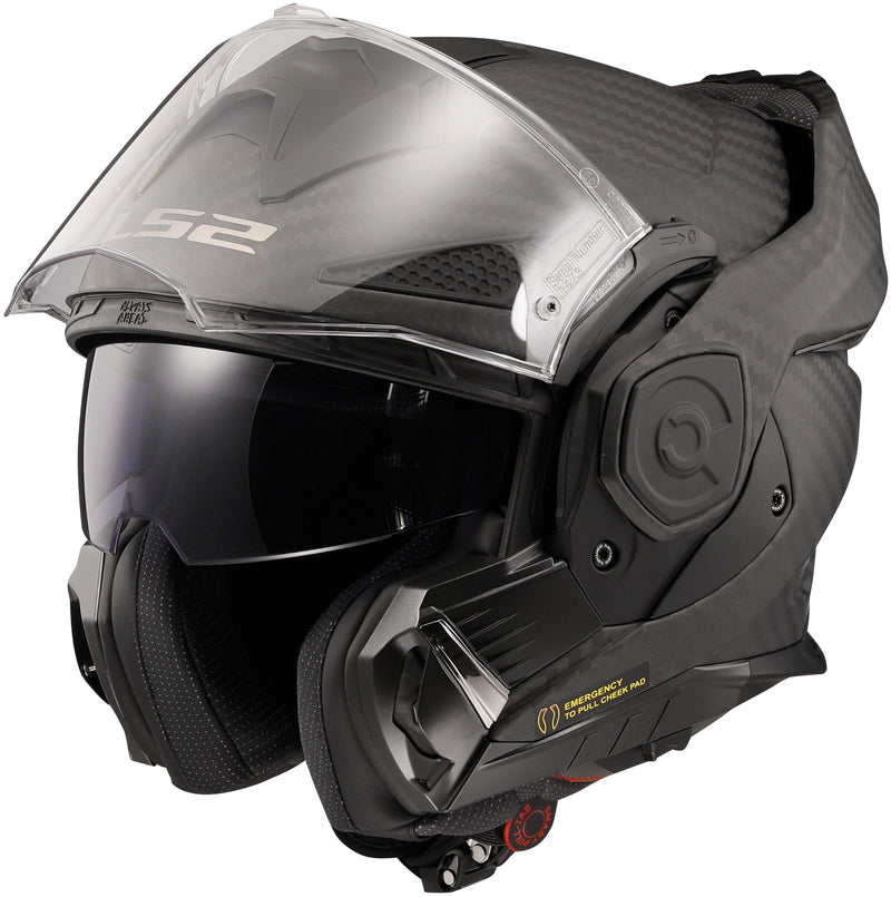 LS2 FF901 Advant X Carbon Matt Zwart Mat Systeemhelm ECE 22.06 – foto 2