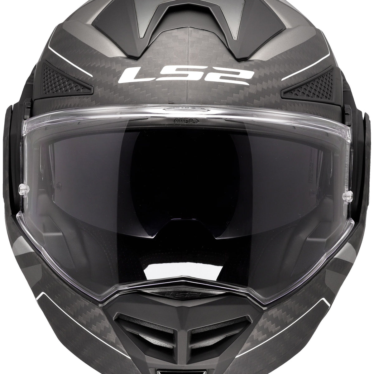 LS2 FF901 Advant X Carbon Horizon Zwart/Zilvergrijs Mat Systeemhelm ECE 22.06 – foto 3
