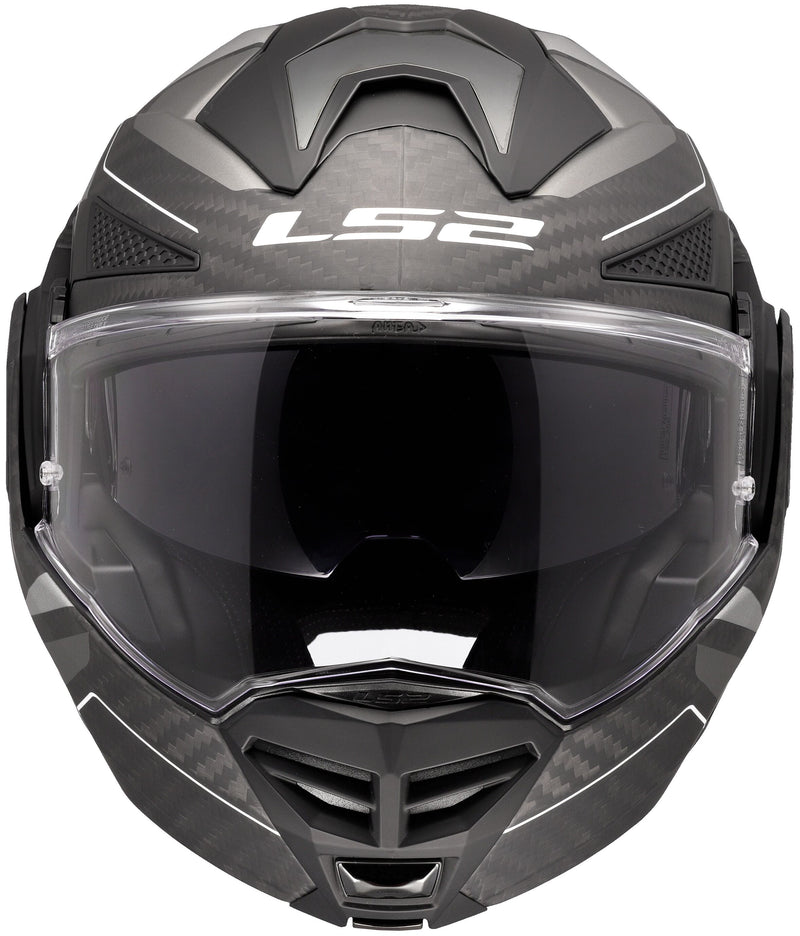 LS2 FF901 Advant X Carbon Horizon Zwart/Zilvergrijs Mat Systeemhelm ECE 22.06 – foto 3