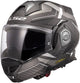 LS2 FF901 Advant X Carbon Horizon Zwart/Zilvergrijs Mat Systeemhelm ECE 22.06