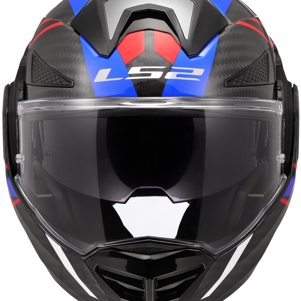 LS2 FF901 Advant X Carbon Future II Zwart/Wit/Blauw Systeemhelm ECE 22.06 – foto 5