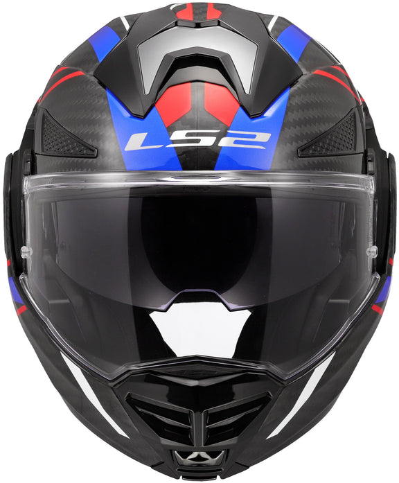 LS2 FF901 Advant X Carbon Future II Zwart/Wit/Blauw Systeemhelm ECE 22.06 – foto 5