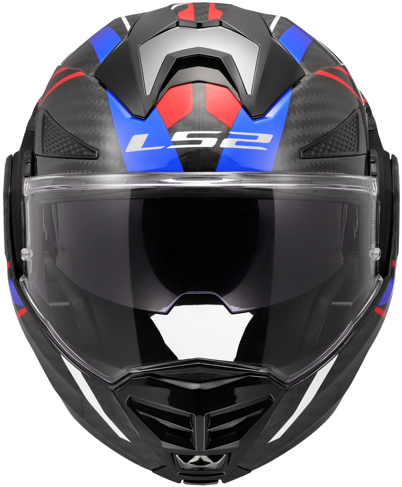 LS2 FF901 Advant X Carbon Future II Zwart/Wit/Blauw Systeemhelm ECE 22.06 – foto 5