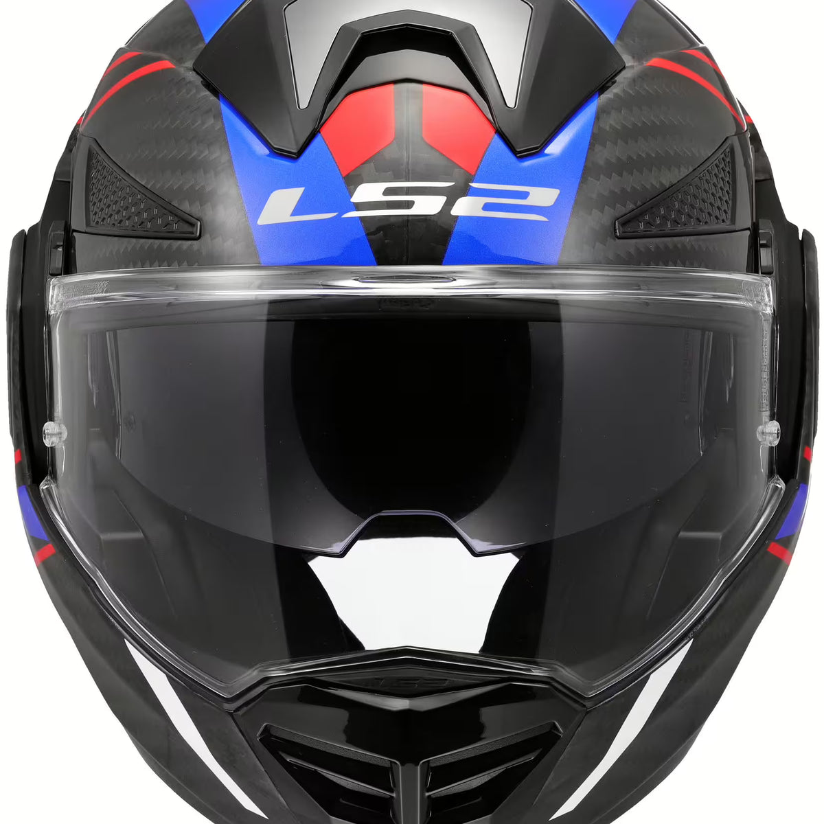 LS2 Advant X Carbon Future II Blauw/Rood