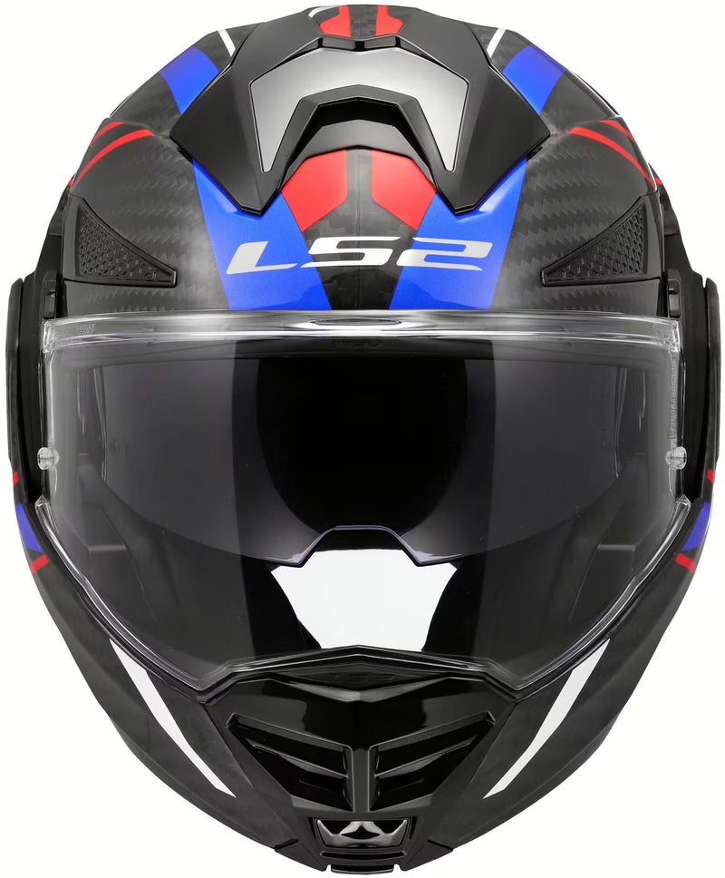 LS2 Advant X Carbon Future II Blauw/Rood