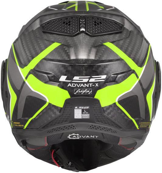 LS2 FF901 Advant X Carbon Future II Zwart/Neongeel Systeemhelm ECE 22.06 – foto 2