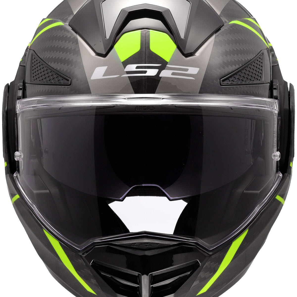 LS2 FF901 Advant X Carbon Future II Zwart/Neongeel Systeemhelm ECE 22.06 – foto 3