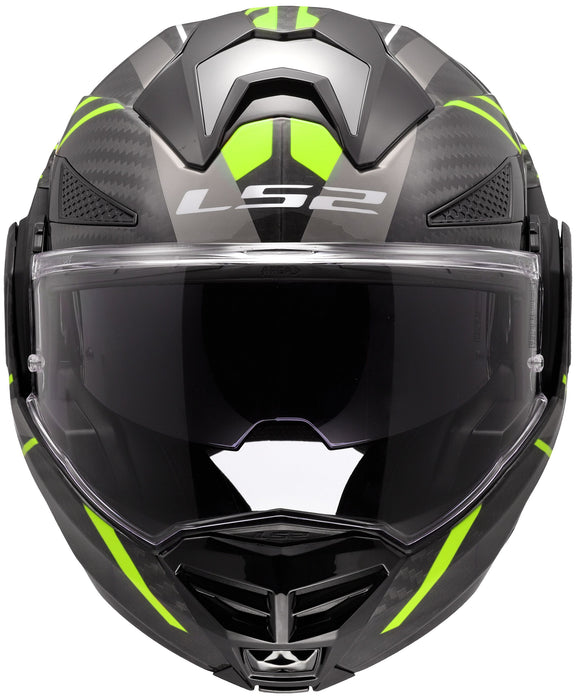 LS2 FF901 Advant X Carbon Future II Zwart/Neongeel Systeemhelm ECE 22.06 – foto 3