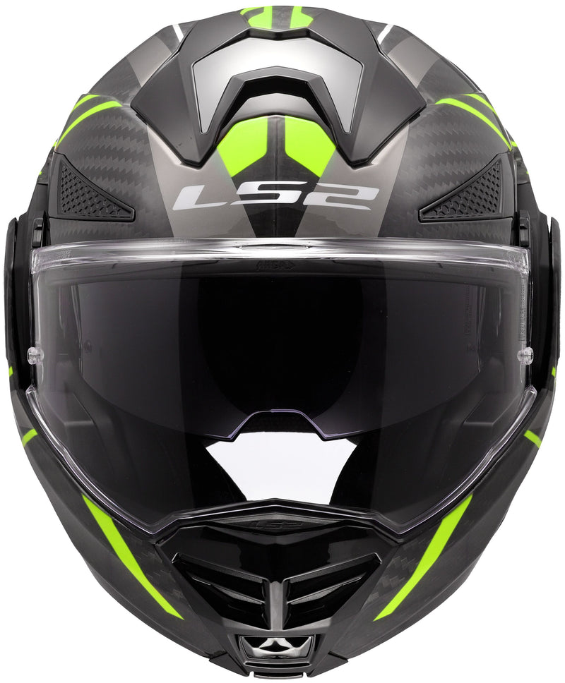 LS2 FF901 Advant X Carbon Future II Zwart/Neongeel Systeemhelm ECE 22.06 – foto 3