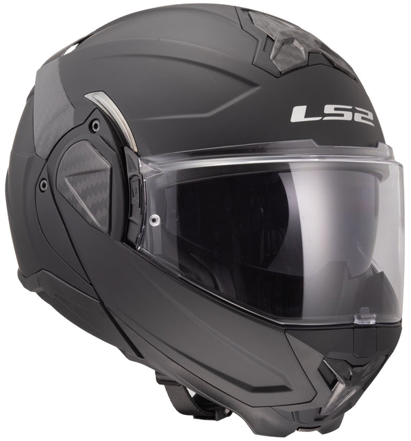 LS2 FF910 Advant II Solid Schwarz Matt Systemhelm ECE 22.06