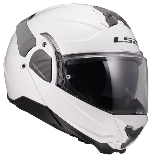 LS2 FF910 Advant II Solid Wit Systeemhelm ECE 22.06