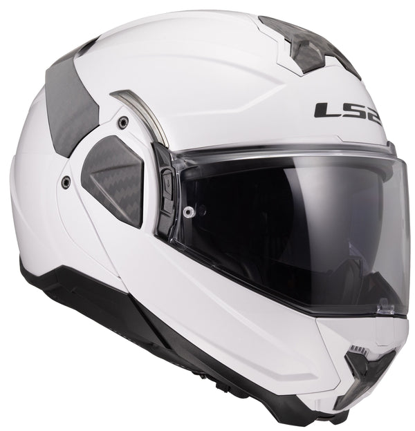 LS2 FF910 Advant II Solid White Klapphelm ECE 22.06