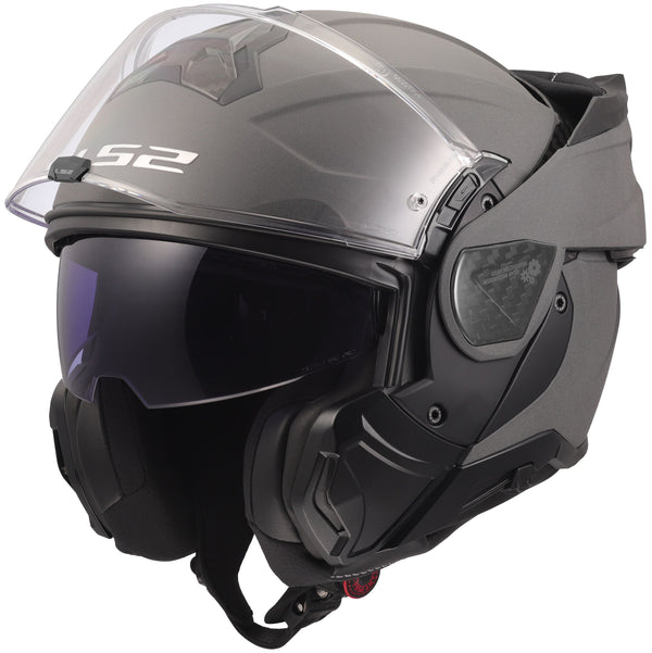 LS2 FF910 Advant II Solid Concrete Grau Matt Systemhelm ECE 22.06
