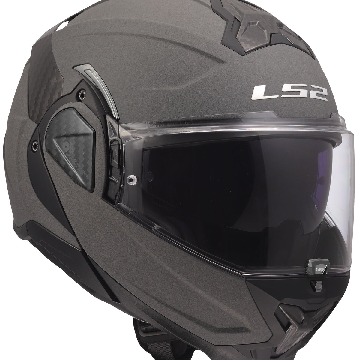 LS2 FF910 Advant II Solid Concrete Grijs Mat Systeemhelm ECE 22.06 – foto 3