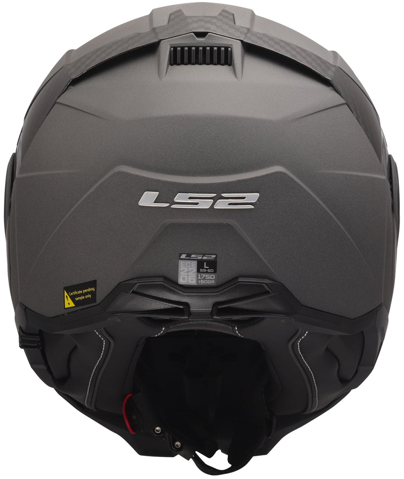 LS2 FF910 Advant II Solid Concrete Grijs Mat Systeemhelm ECE 22.06 – foto 4