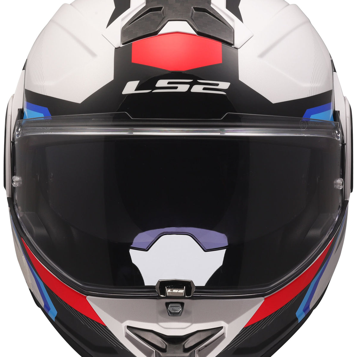 LS2 FF910 Advant II Triple Wit/Blauw/Rood Systeemhelm ECE 22.06 – foto 5