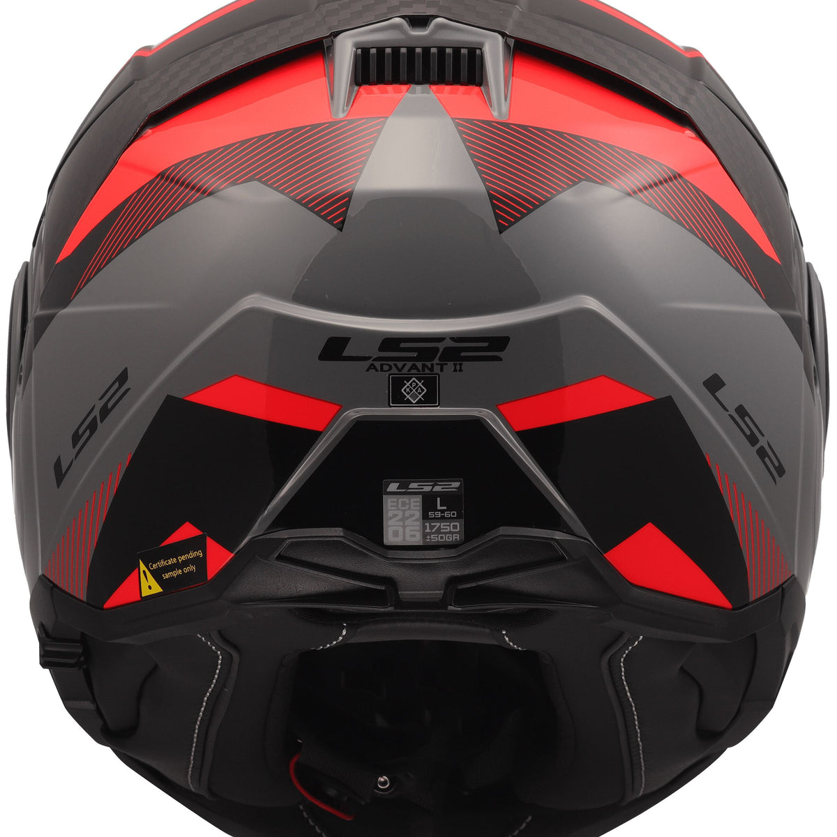 LS2 FF910 Advant II Triple Grijs/Blauw/Rood Systeemhelm ECE 22.06 – foto 3