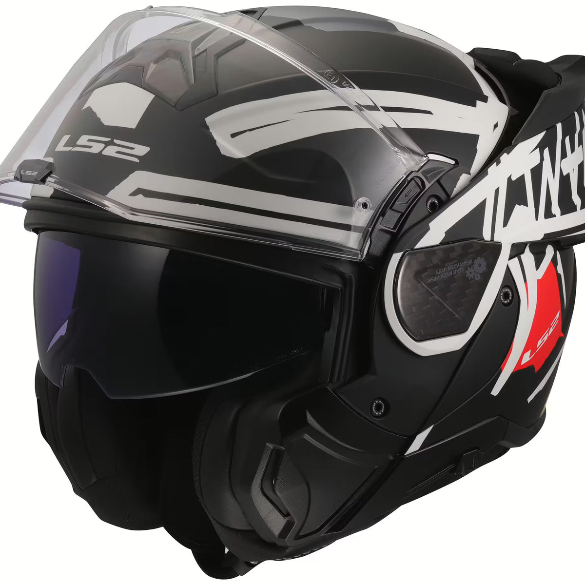 LS2 FF910 Advant II Schwarz/Rot