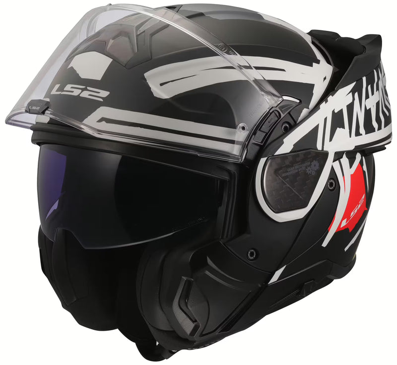LS2 FF910 Advant II Schwarz/Rot