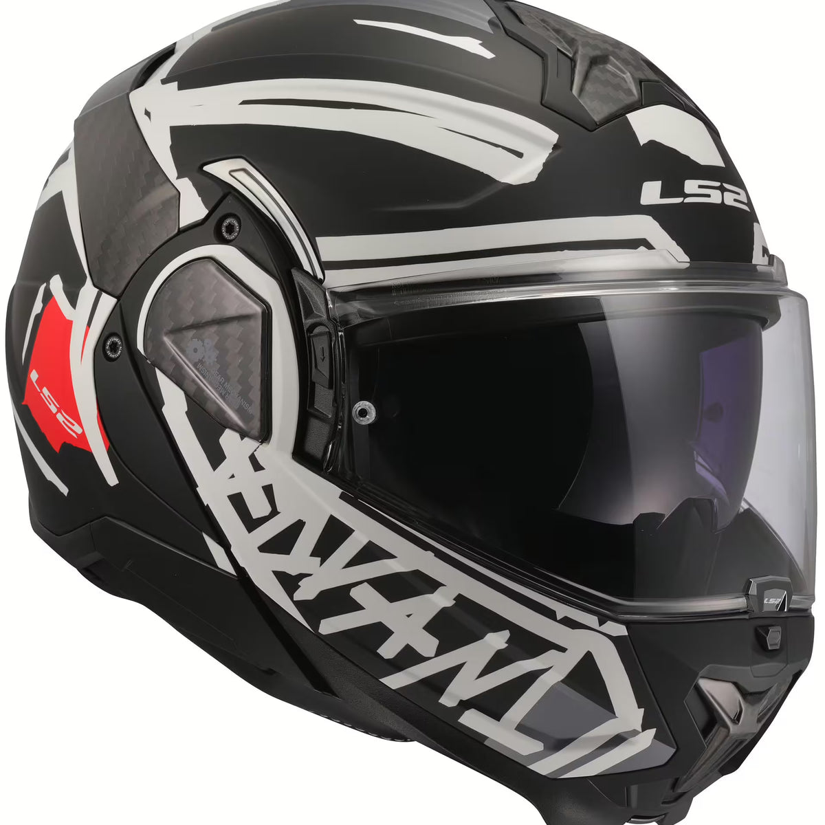 LS2 FF910 Advant II Schwarz/Rot