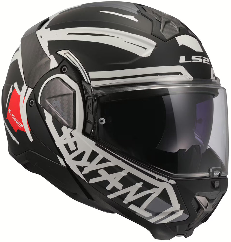 LS2 FF910 Advant II Schwarz/Rot