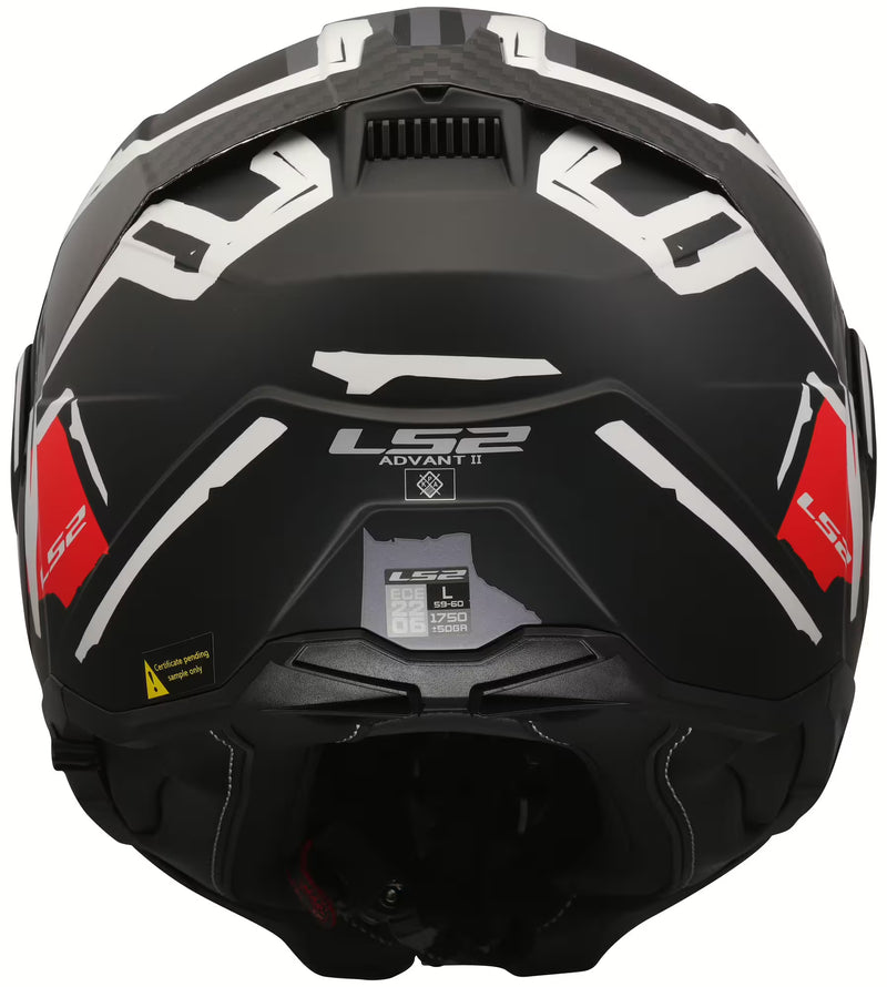 LS2 FF910 Advant II Schwarz/Rot