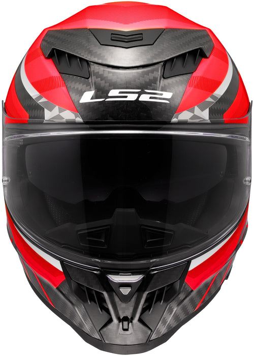 LS2 FF807 Dragon Trax Rood/Grijs Integraalhelm ECE 22.06