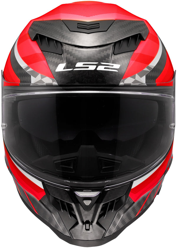 LS2 FF807 Dragon Trax Rot/Grau Integralhelm ECE 22.06