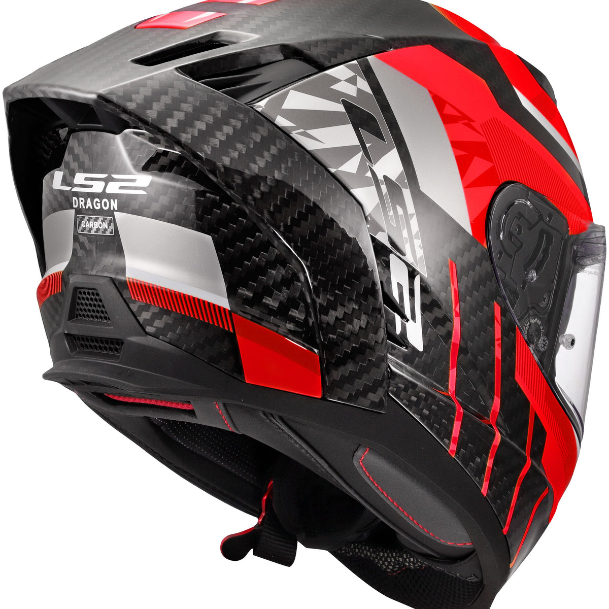 LS2 FF807 Dragon Trax Rood/Grijs Integraalhelm ECE 22.06 – foto 2