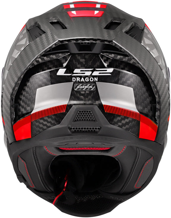 LS2 FF807 Dragon Trax Rood/Grijs Integraalhelm ECE 22.06 – foto 3