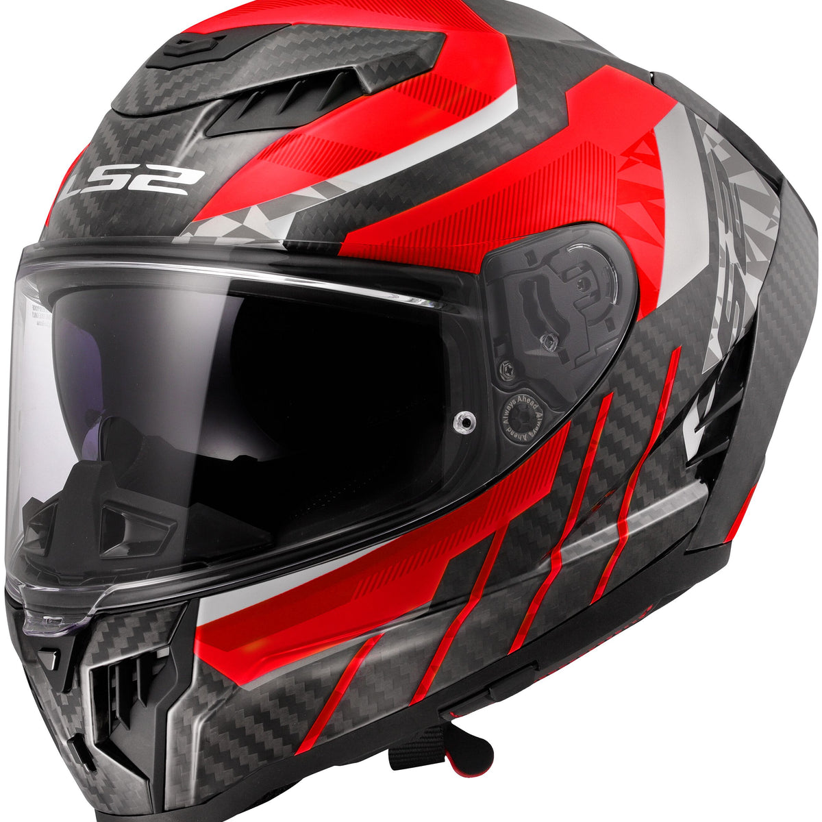 LS2 FF807 Dragon Trax Rood/Grijs Integraalhelm ECE 22.06 – foto 4