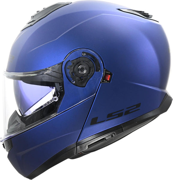LS2 FF908 Strobe II Navy Blauw Mat Systeemhelm ECE 22.06
