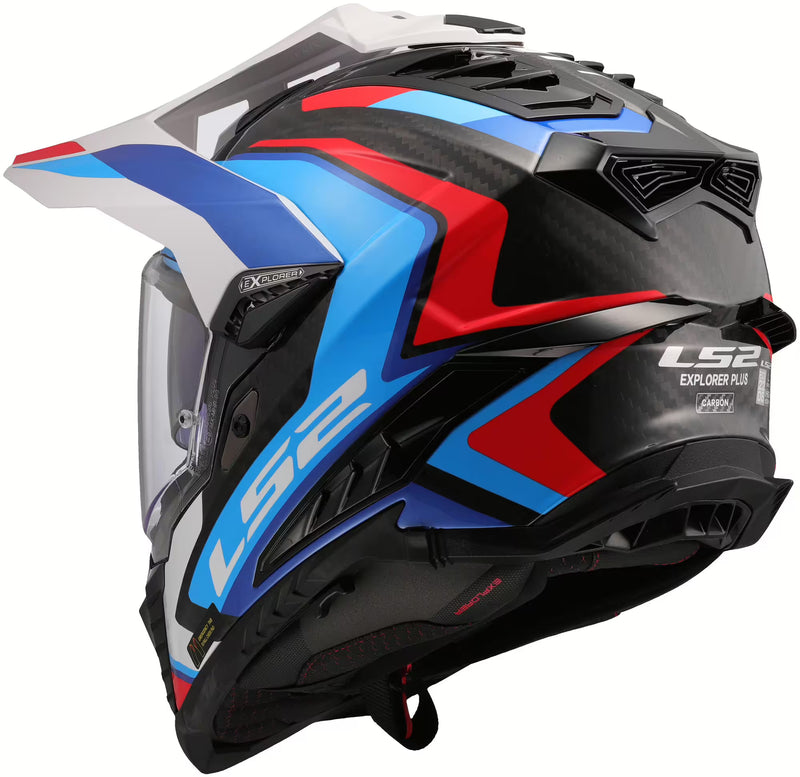 LS2 MX701 Explorer Carbon Frontier II Blau/Rot