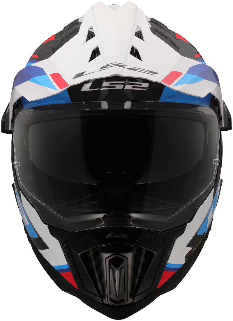 LS2 MX701 Explorer Carbon Frontier II Blau/Rot
