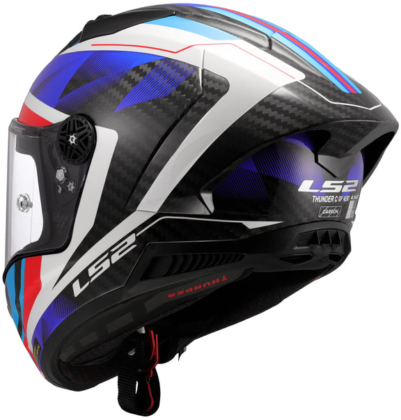 LS2 FF805 Thunder Carbon GP Raute Blauw/Rood Integraalhelm ECE 22.06 – foto 2