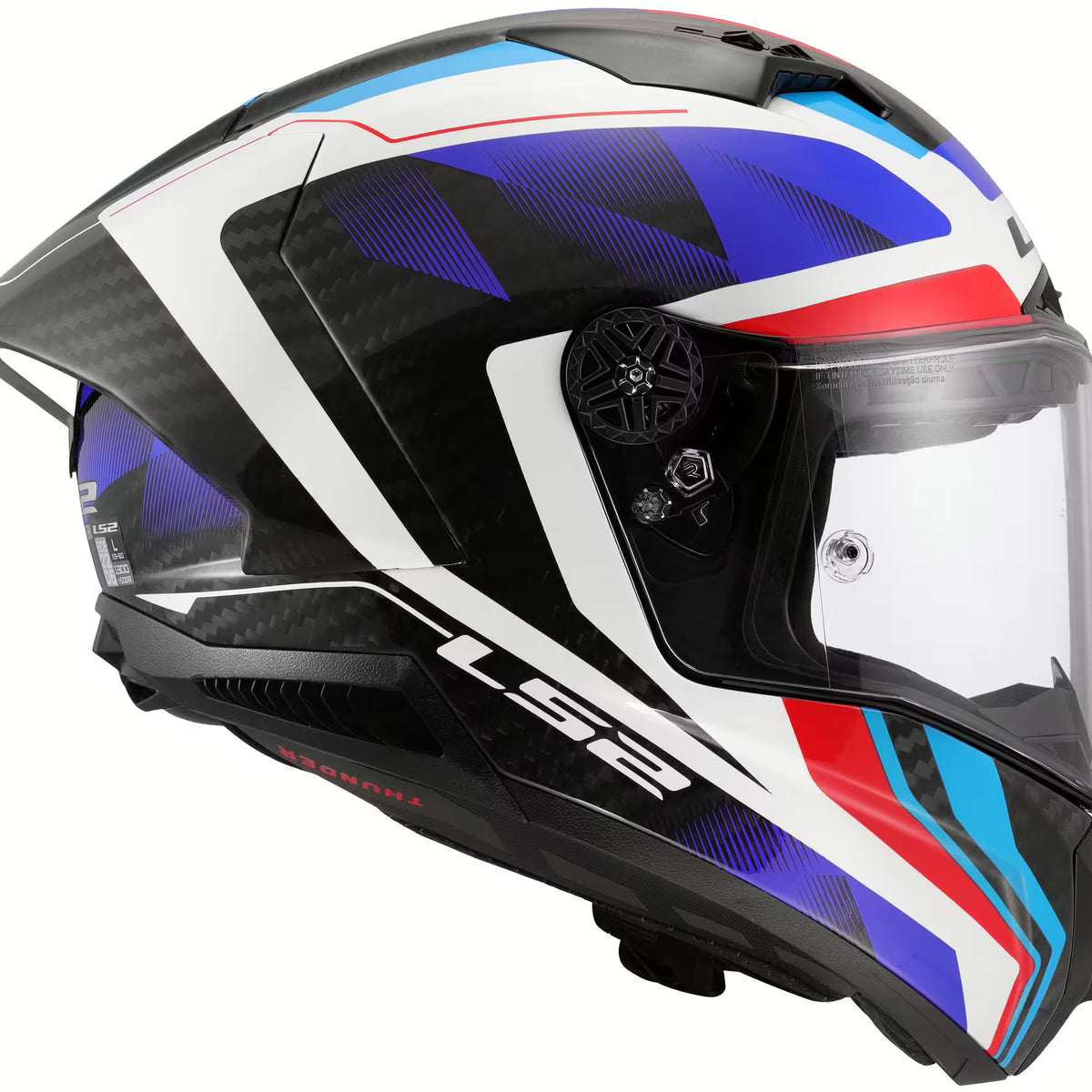 LS2 FF805 Thunder Carbon GP Raute Blauw/Rood