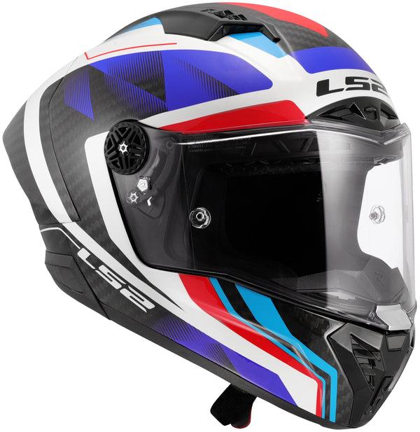 LS2 FF805 Thunder Carbon GP Raute Blauw/Rood Integraalhelm ECE 22.06