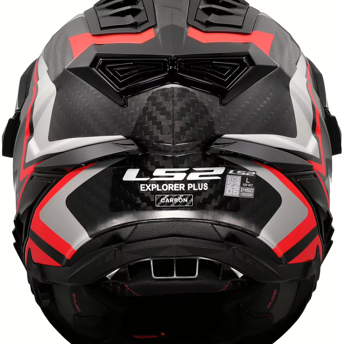 LS2 MX701 Explorer Carbon Frontier II Zwart/Rood
