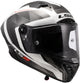 LS2 FF805 Thunder Carbon GP Raute Wit/Grijs Integraalhelm ECE 22.06 – foto 3