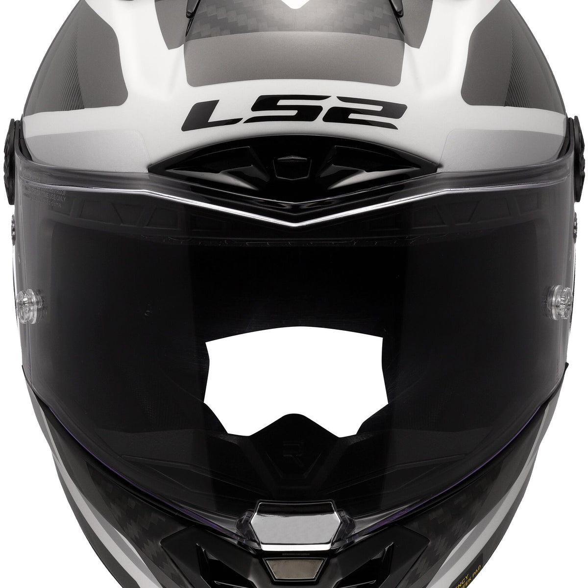 LS2 FF805 Thunder Carbon GP Raute Wit/Grijs Integraalhelm ECE 22.06 – foto 4