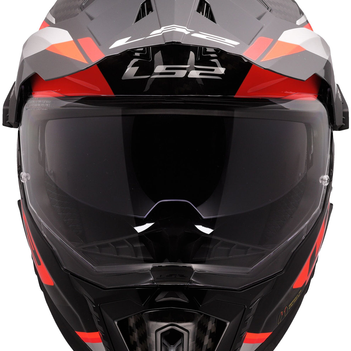 LS2 MX701 Explorer Carbon Frontier II Oranje/Zwart, 65/66 = 3XL Adventurehelm ECE 22.06 – foto 2