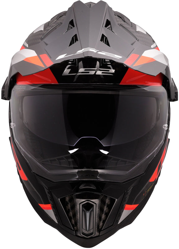 LS2 MX701 Explorer Carbon Frontier II Oranje/Zwart, 65/66 = 3XL Adventurehelm ECE 22.06 – foto 2
