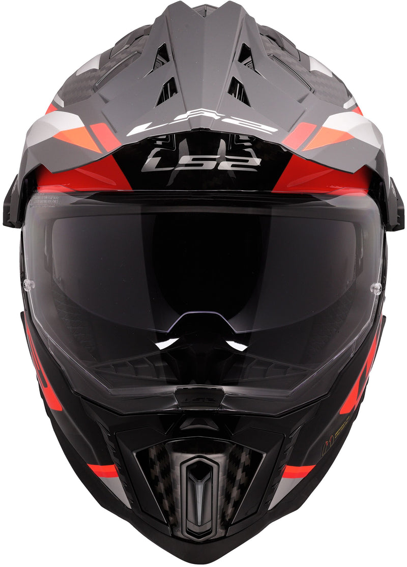 LS2 MX701 Explorer Carbon Frontier II Oranje/Zwart, 65/66 = 3XL Adventurehelm ECE 22.06 – foto 2