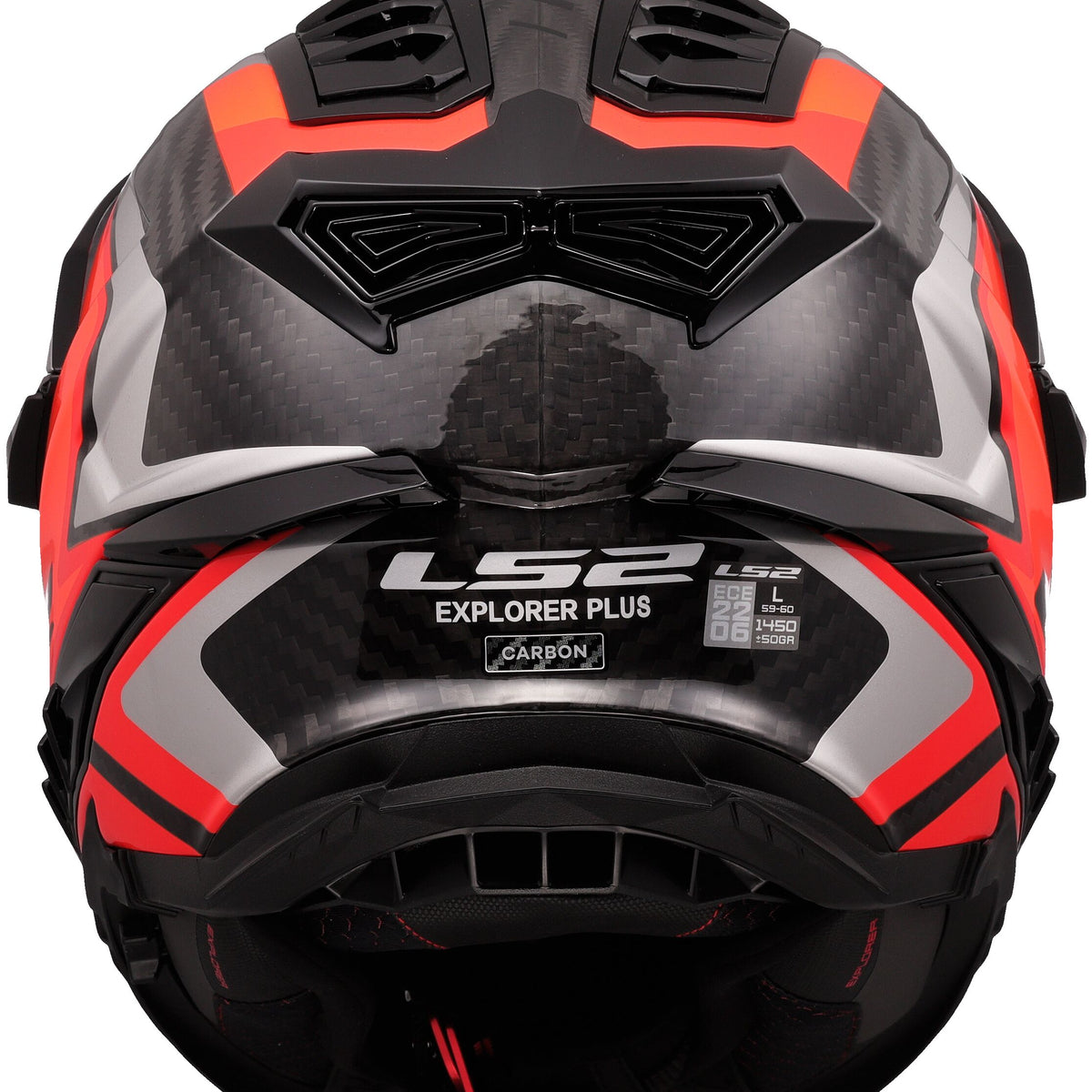 LS2 MX701 Explorer Carbon Frontier II Oranje/Zwart, 65/66 = 3XL Adventurehelm ECE 22.06 – foto 3