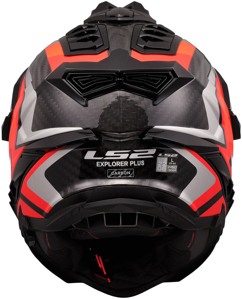 LS2 MX701 Explorer Carbon Frontier II Oranje/Zwart, 65/66 = 3XL Adventurehelm ECE 22.06 – foto 3