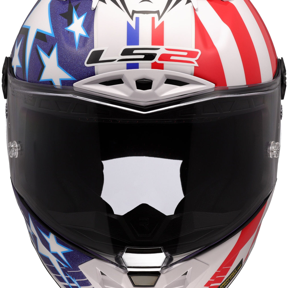 LS2 FF805 Thunder Carbon GP Aero Replica Baz Wit/Rood/Blauw Integraalhelm ECE 22.06