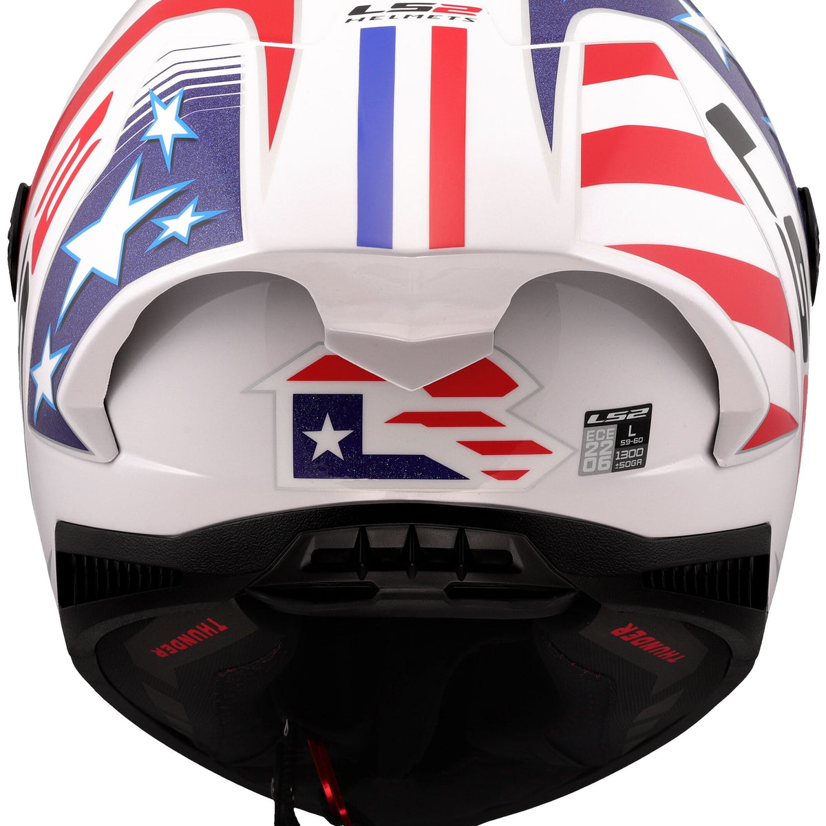 LS2 FF805 Thunder Carbon GP Aero Replica Baz Wit/Rood/Blauw Integraalhelm ECE 22.06 – foto 3