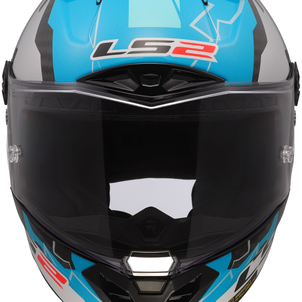 LS2 FF805 Thunder Carbon GP Aero Replica Huertas Blauw/Wit/Zwart Integraalhelm ECE 22.06
