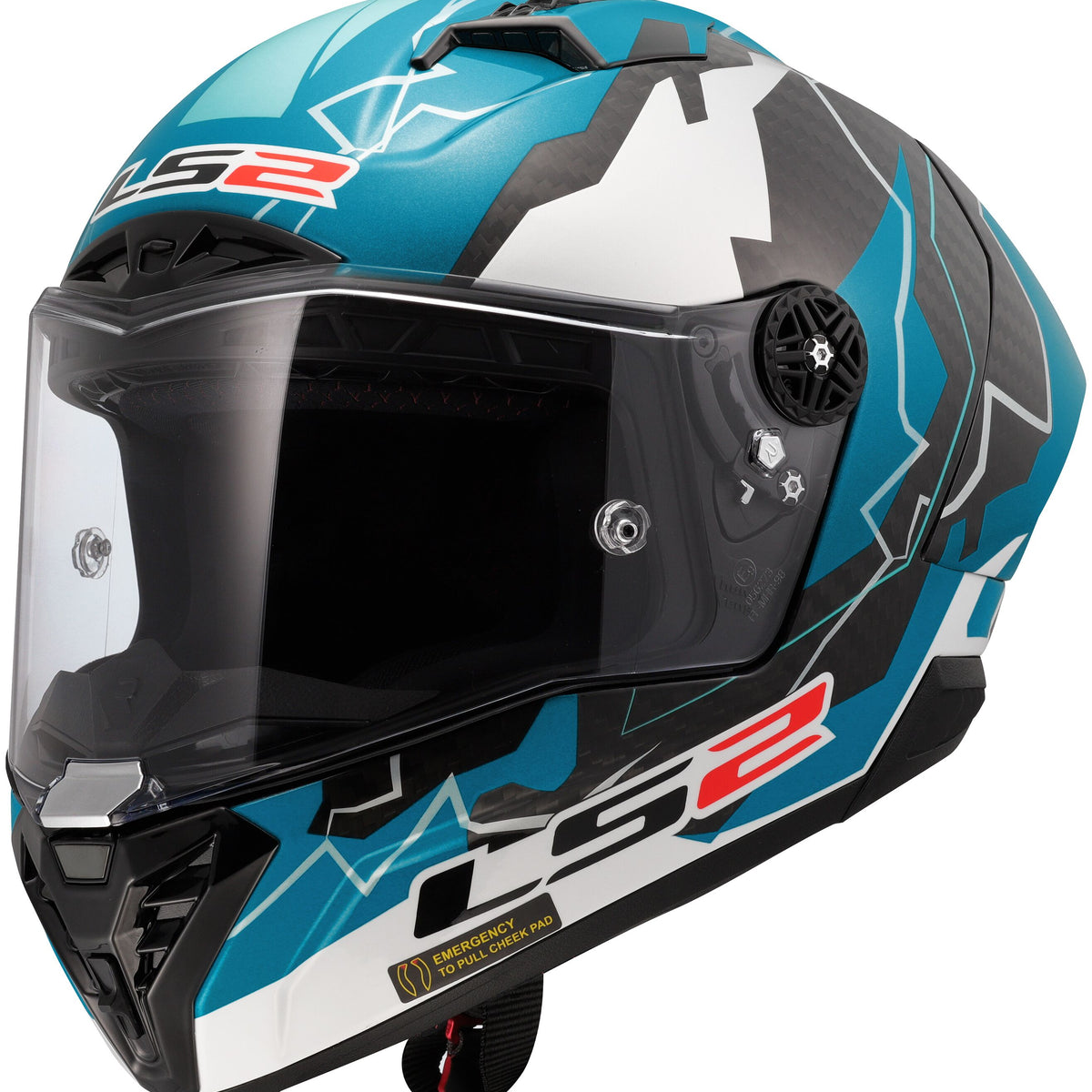 LS2 FF805 Thunder Carbon GP Aero Replica Huertas Blauw/Wit/Zwart Integraalhelm ECE 22.06 – foto 4