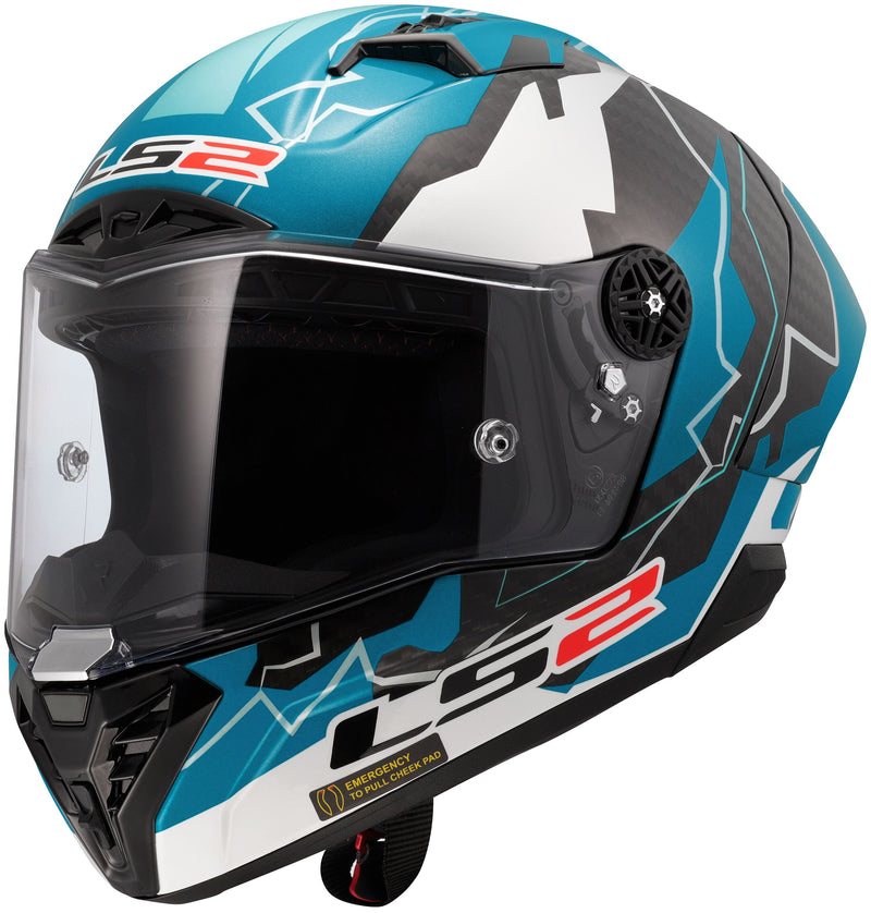 LS2 FF805 Thunder Carbon GP Aero Replica Huertas Blauw/Wit/Zwart Integraalhelm ECE 22.06 – foto 4